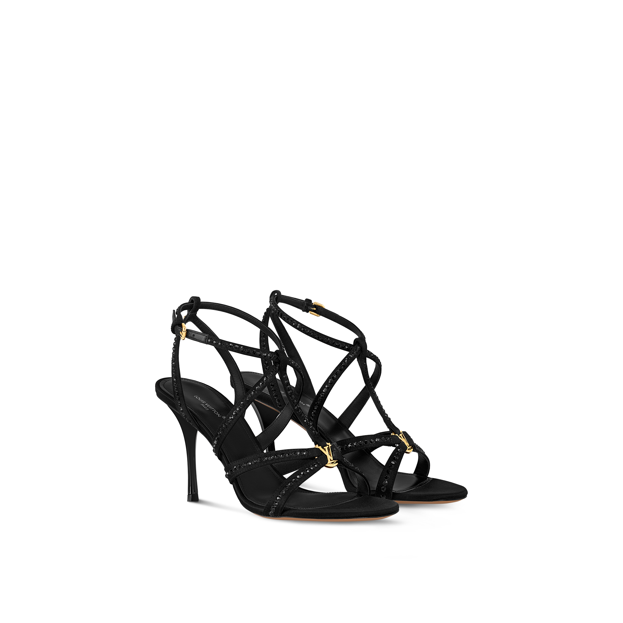 Louis vuitton black hot sale sandal heels